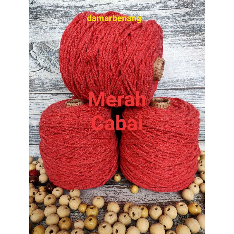 Benang katun merah cabai 1kg