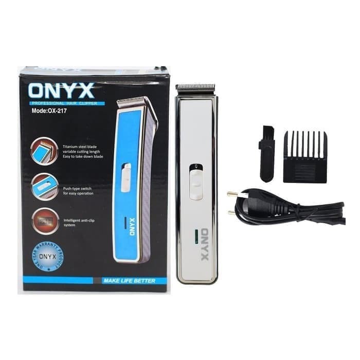 Alat Cukur Rambut Kumis Jenggot Onyx OX-217 Charger Portable