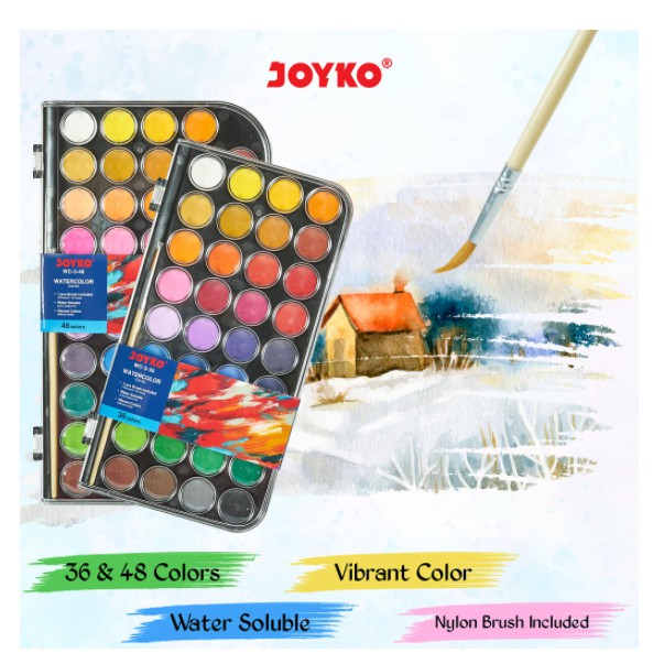 

Watercolor Set Cat Air WC-3 Isi 36 warna JOYKO