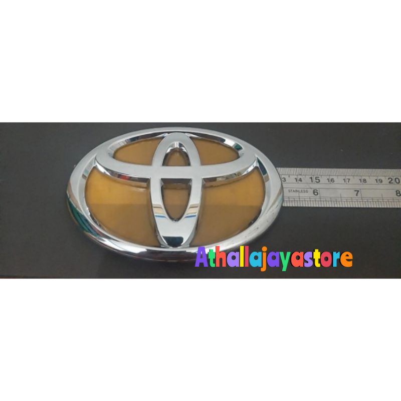 EMBLEM LOGO TOYOTA AGYA DEPAN /LOGO GANTI TOYOTA AGYA BELAKANG ORIGINAL CHROME
