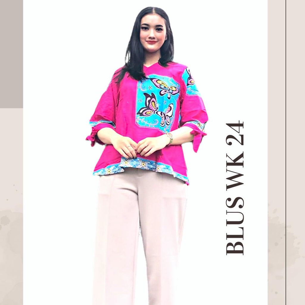 BLUS BATIK 1065 WK 24 II BAJU WANITA DEWASA II ATASAN WANITA II BLUS WANITA