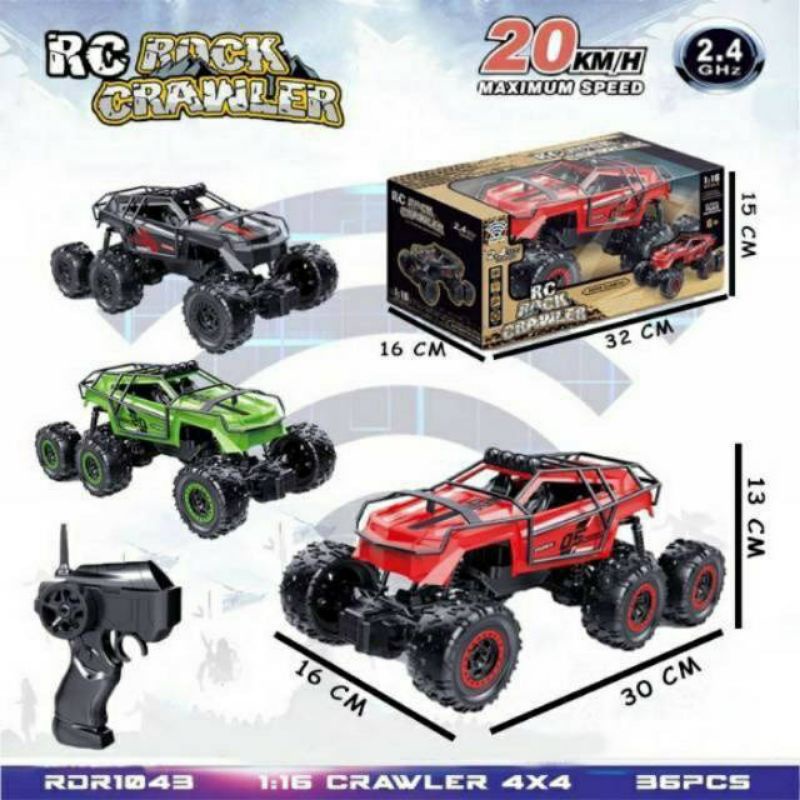 Mainan Anak mobil remot offroad Crawler Remot Kontrol