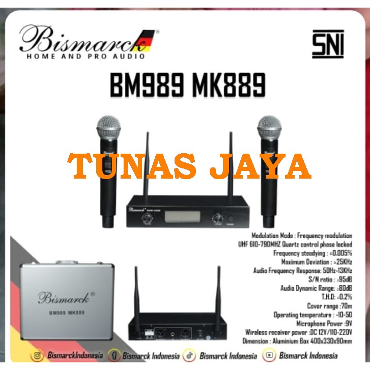 MIC WIRELESS BISMARCK BM989 MK889