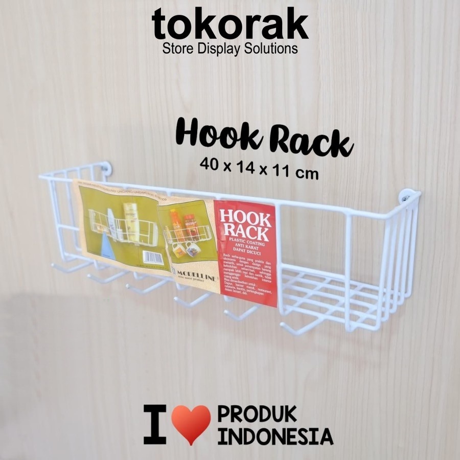 RAK DAPUR KAMAR MANDI GANTUNG HOOK RACK MODELLINE