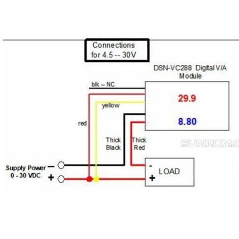 Dual Display Meter Digital Voltmeter Ammeter Panel 100V 10A