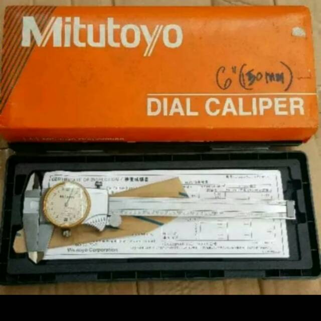 Mitutoyo Dial Caliper 6 Inch - Sigmat Jangka Sorong Analog