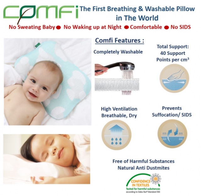 Comfi - Kids Breathing Pillow (BLUE)