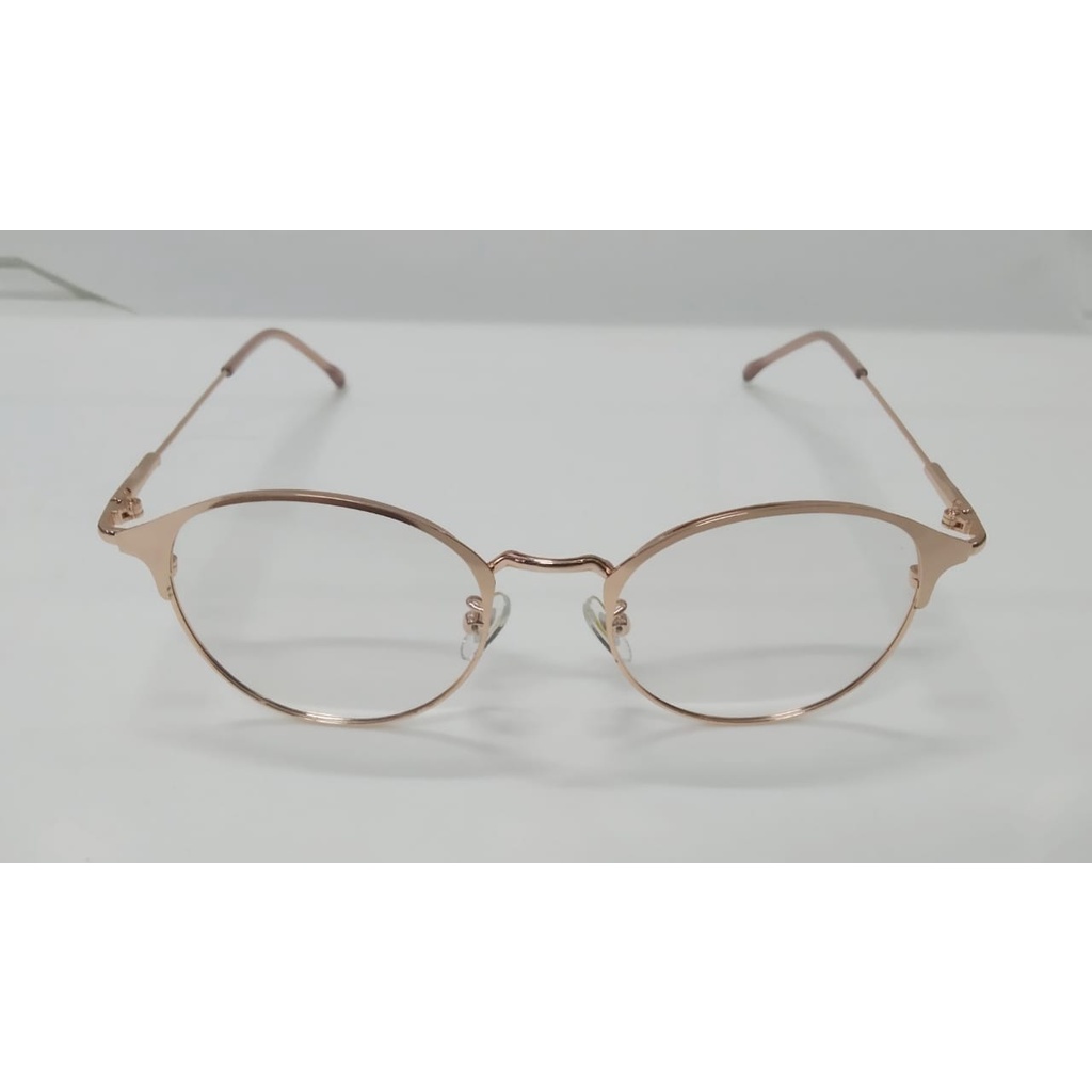 ⭐Gogoland⭐ Kacamata Photocromic Korea / Anti Radiasi 2 In 1Photochromic Pria Wanita R451-K1 ROSE GOLD