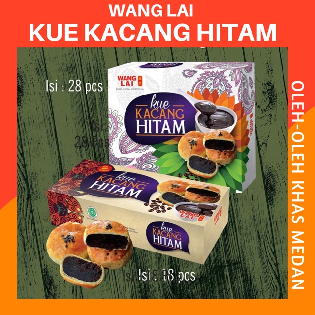 

WANG LAI PIA KACANG HITAM (28 PCS) / KUE KACANG HITAM WANG LAI / PIA HOMEMADE