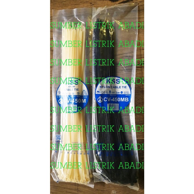 

Kabel Ties Kss Cv 450 M Isi 100Pcs (Hitam/ Putih) Terlaris