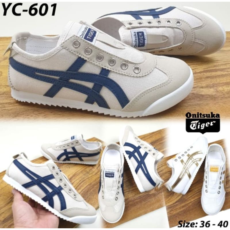 Sepatu YC-601 Onitsuka Tiger / sepatu Warna Putih Lis