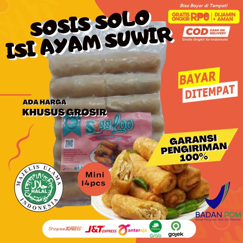 

Naufizz Sissloo Sosis Solo isi ayam suwir makanan siap saji