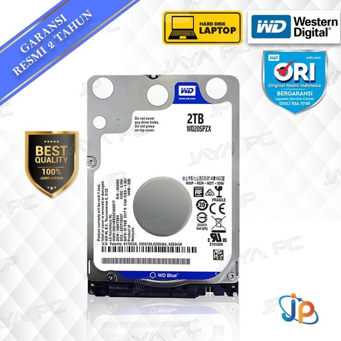 WD Scorpio Blue Laptop 2TB HDD/ HD/ Hardisk/ Harddisk
