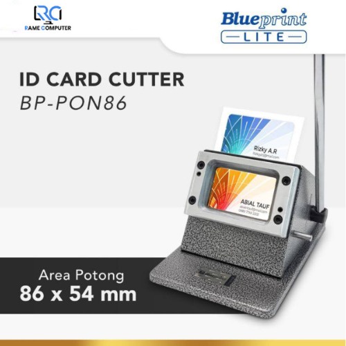 Alat Plong ID Card Cutter BLUEPRINT Mesin Potong IDcard Punch Pon PVC Die Card