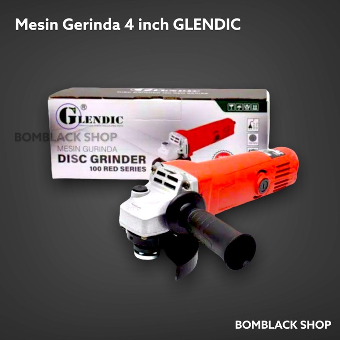 GLENDIC Mesin Gerinda Tangan 4 inch Angle Grinder Gurinda Grinda MURAH