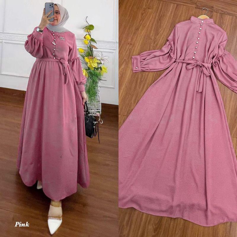 DRESS MUSLIM, baju wanita, baju gamis, dress, gamis, Baju gamis, fashion wanita, Nila Dress