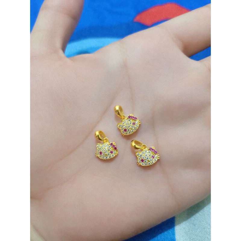 LIONTIN HELLO KITTY PERAK 925 LAPIS MAS 24K