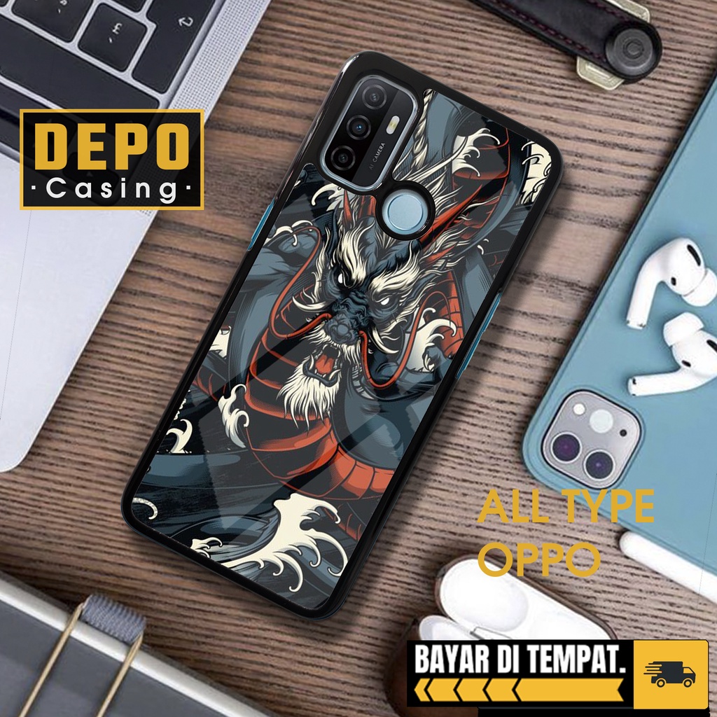 Case Oppo A33 2020 A53 2020 Case Oppo A33 2020 A53 2020 Premium Glossy Depo Casing [DRGN] Casing Hp 