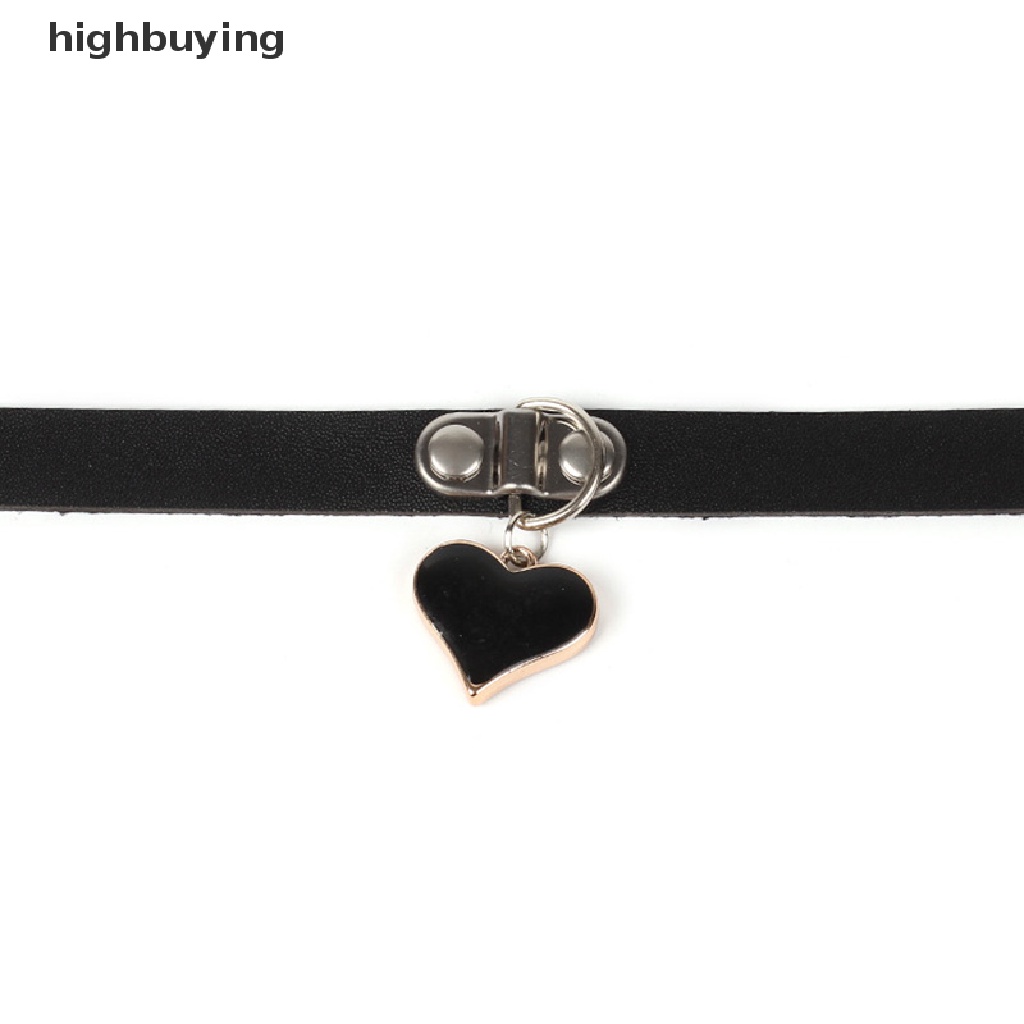 Hbid Kalung Choker Bahan Kulit PU Gaya Punk Gothic Untuk Wanita