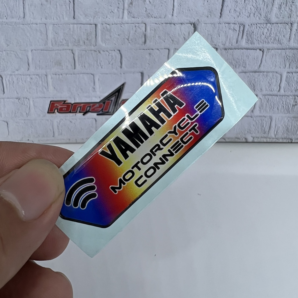 Stiker EMBLEM yamaha sticker TIMBUL MOTORCYLE CONNECT AEROX