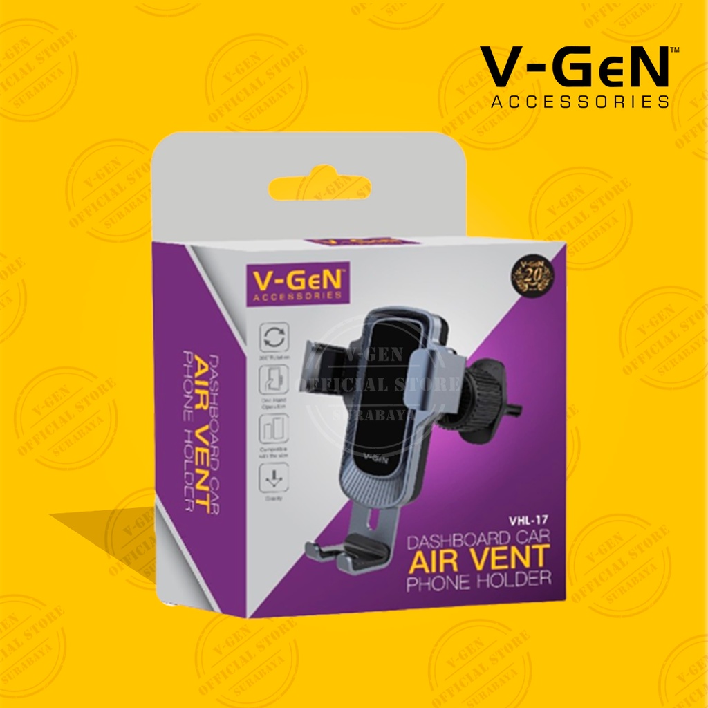 Dashboard Car Phone Air Vent Holder HP Mobil V-GeN VHL-17 Lubang AC