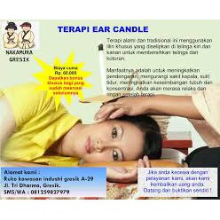 TERAPI EAR CANDEL TERAPI TELINGA ALAMI MEMBERSIHKAN TELINGA