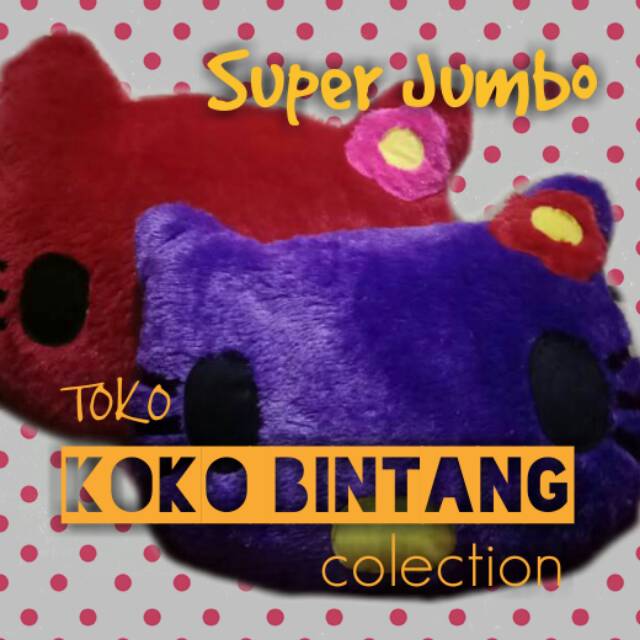 Bantal Karakter Hello Kitty Ukuran Super jumbo | New