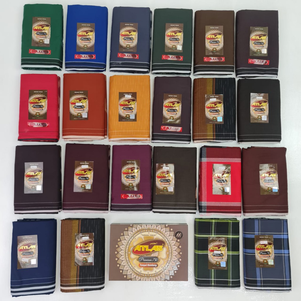 SARUNG ATLAS PREMIUM 750 TUMPAL KEMBANG Pakaian Muslim Pria