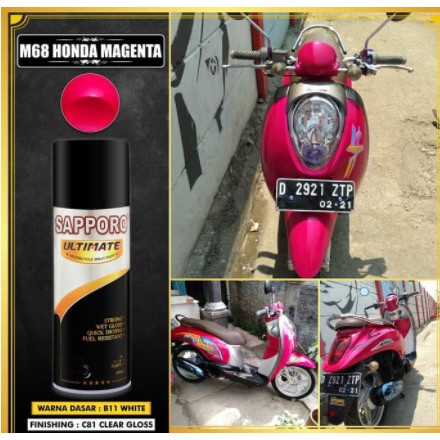 Cat Semprot Sapporo Ultimate M68 Honda Magenta / Sapporo Spray / Pilok / Pylox