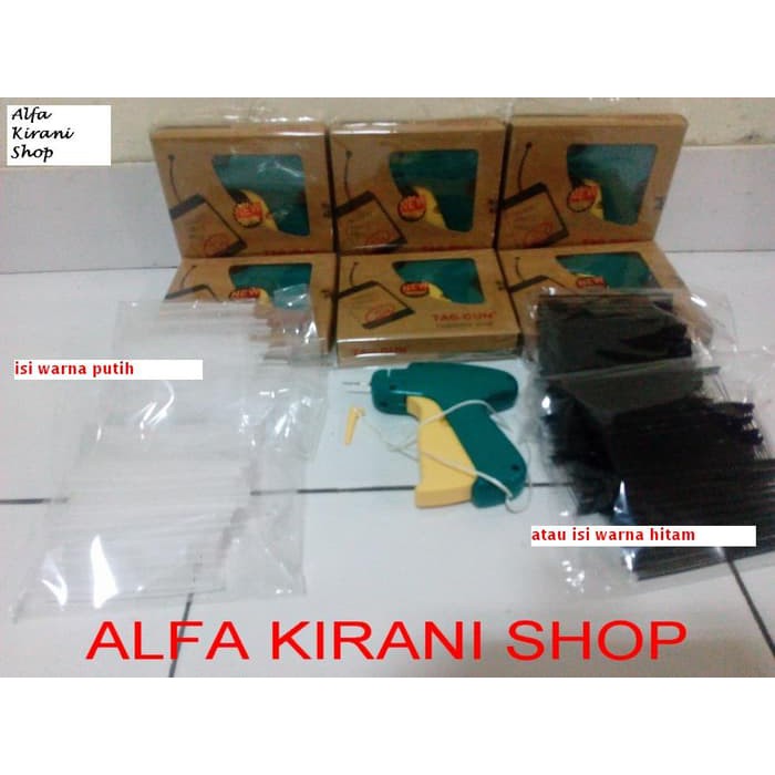 

paling BAGUS paket TAG GUN label + isi 1000 arrow pin (taggun laundry)