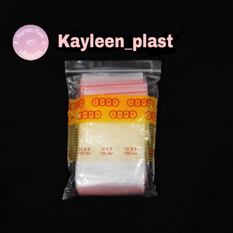 PLASTIK ZIP LOCK 8X12 PLASTIK KLIP ZIPLOCK CLIP 8 X 12 100 PCS