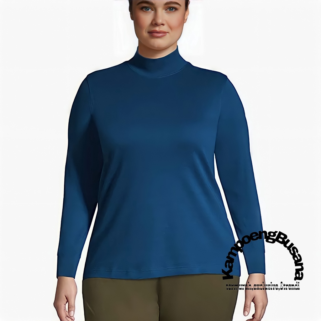 Manset Baju Basic Jumbo Lengan Panjang Bahan Spandek Rayon Premium
