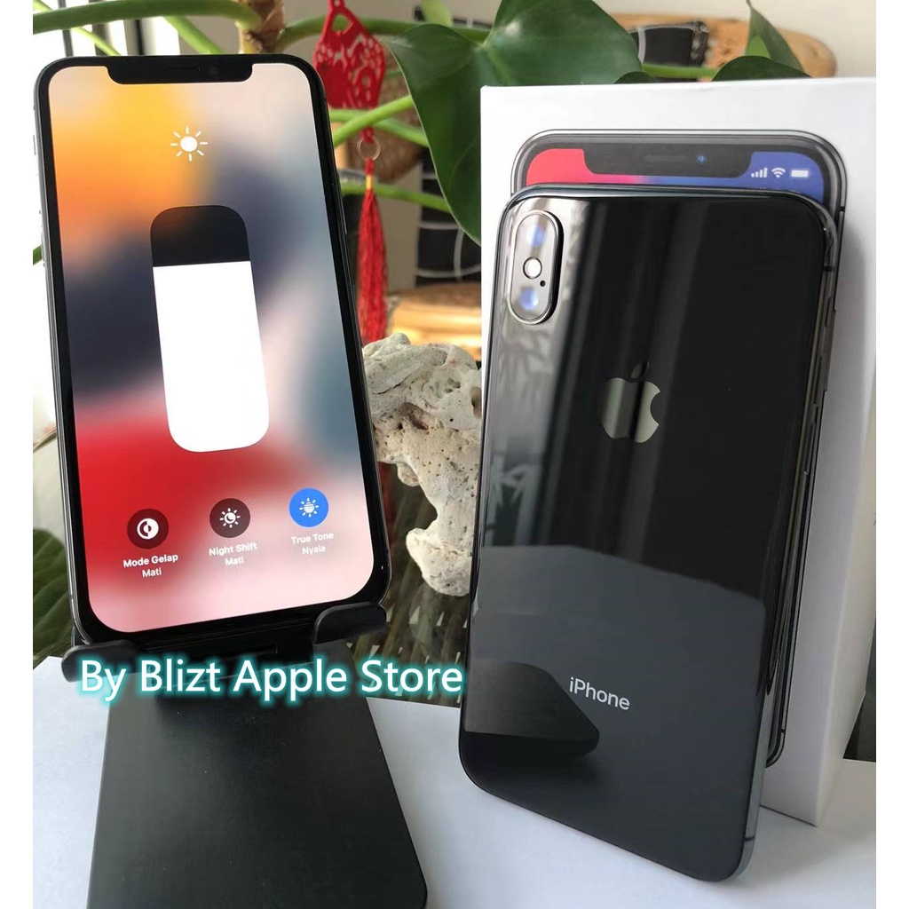 iPhone X 256GB All Sim Silent Fullset Original Second Like new Mulus100%  3utools All Green (Garansi 1 Tahun)