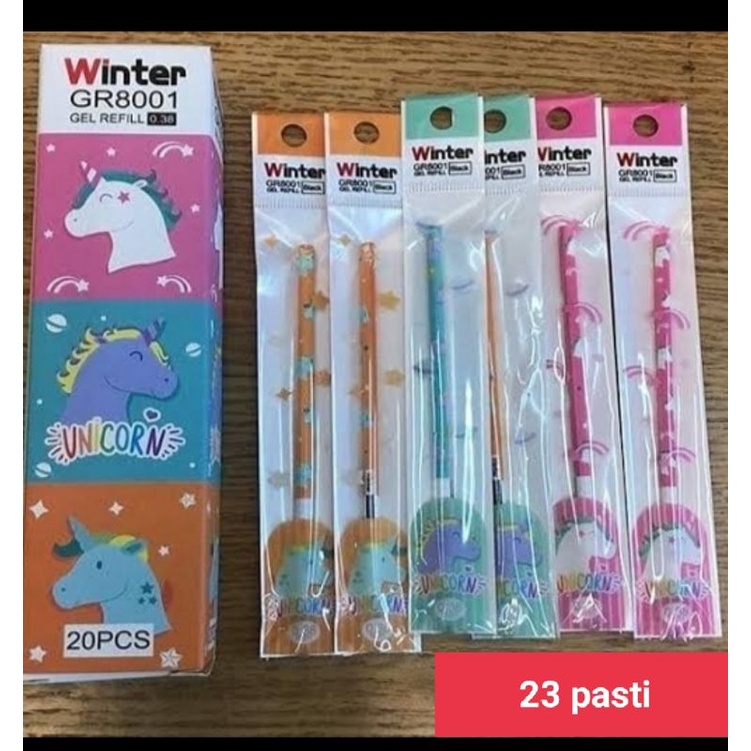 

refil gel pen winter unicorn