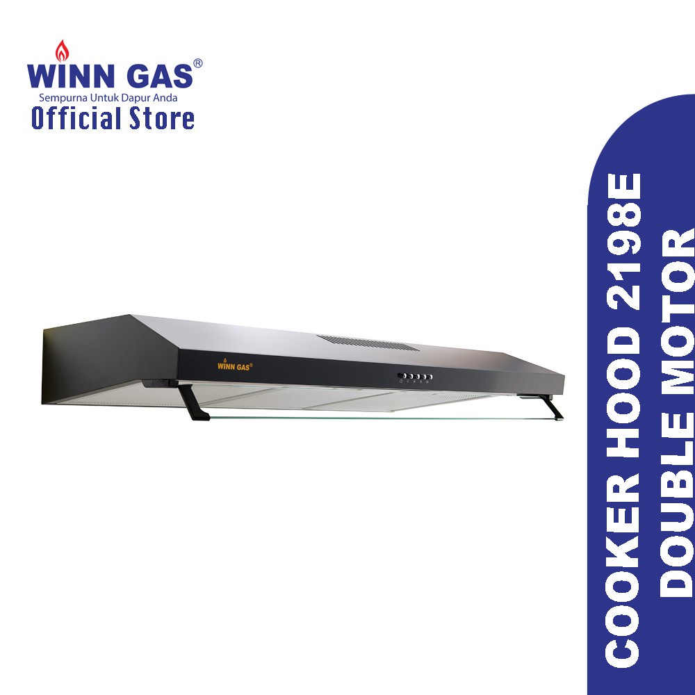 Winn Gas Penghisap Asap Dapur 90 cm  / COOKER HOOD WINN GAS W-2198E