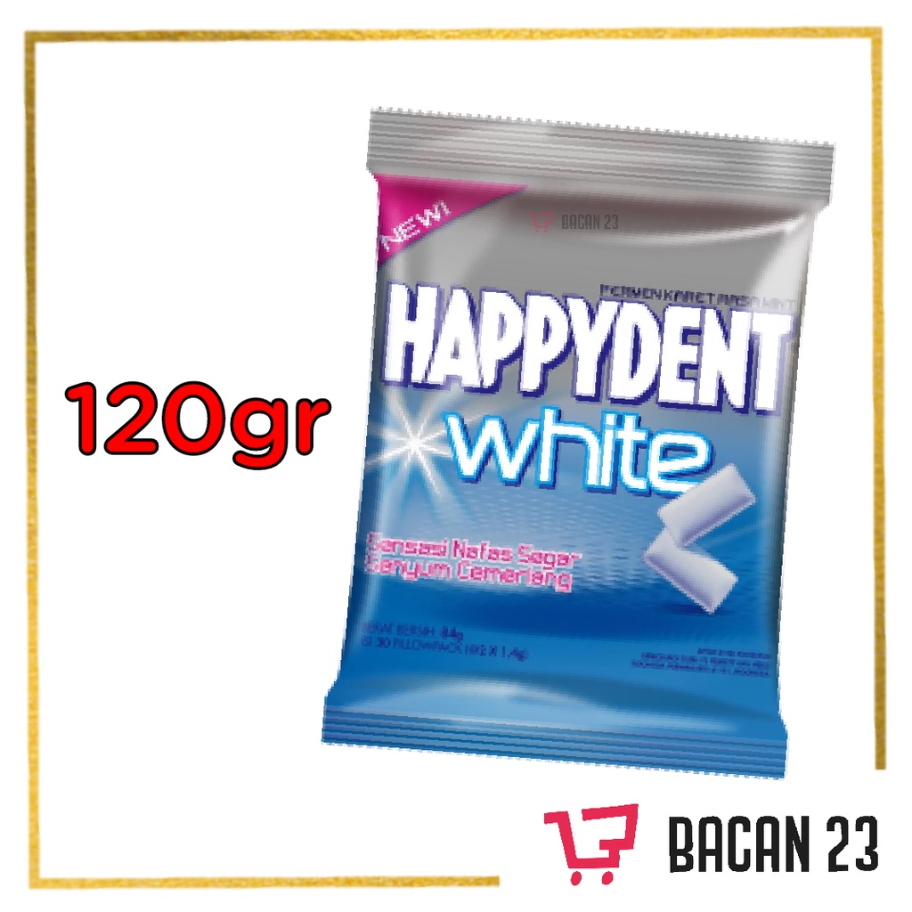 

Happydent Cool White ( 120 gr ) / Permen Karet Mint / Bacan 23 - Bacan23