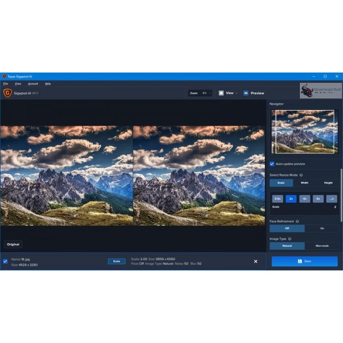 Topaz Gigapixel AI Pro 5 Terbaru Full Version Lifetime | Software Meningkatkan Kualitas Resolusi Gambar