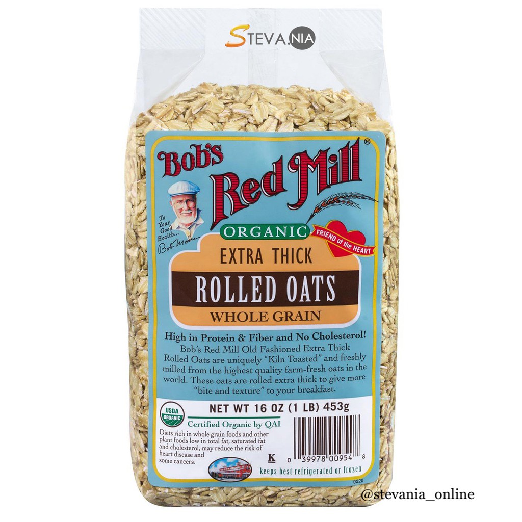 

Bob's Red Mill Organic Extra Thick Rolled Oats 453gr