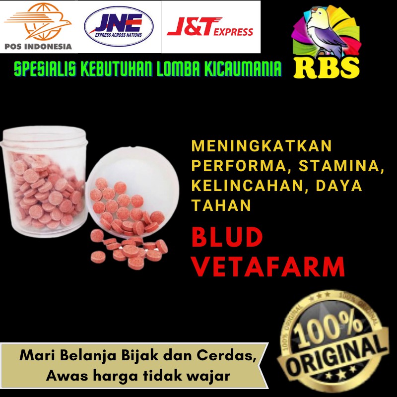 Blud Vetafarm Isi 5 Butir Obat Vitamin Antibiotik Penambah Sel Darah Merah Meningkatkan Stamina pada