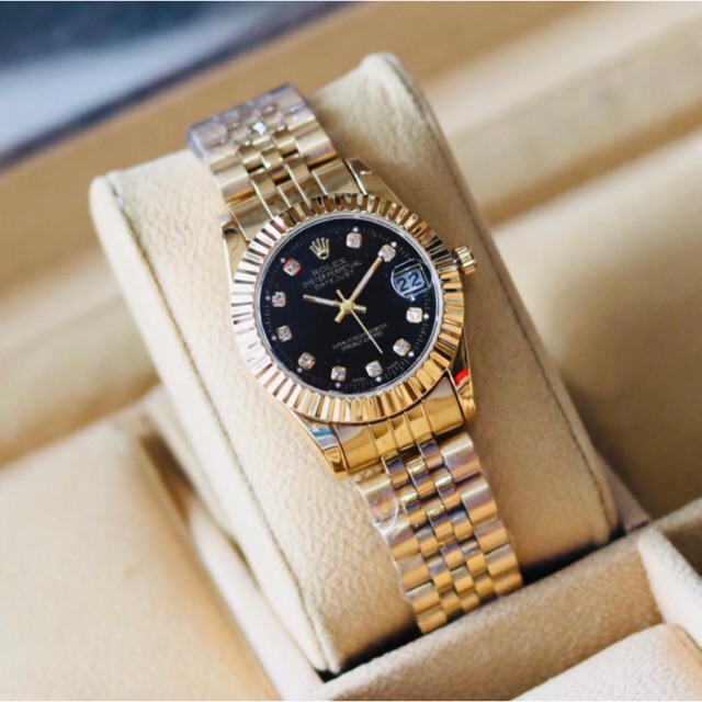JAM TANGAN WANITA ROLEX DATEJUST GOLD PREMIUM