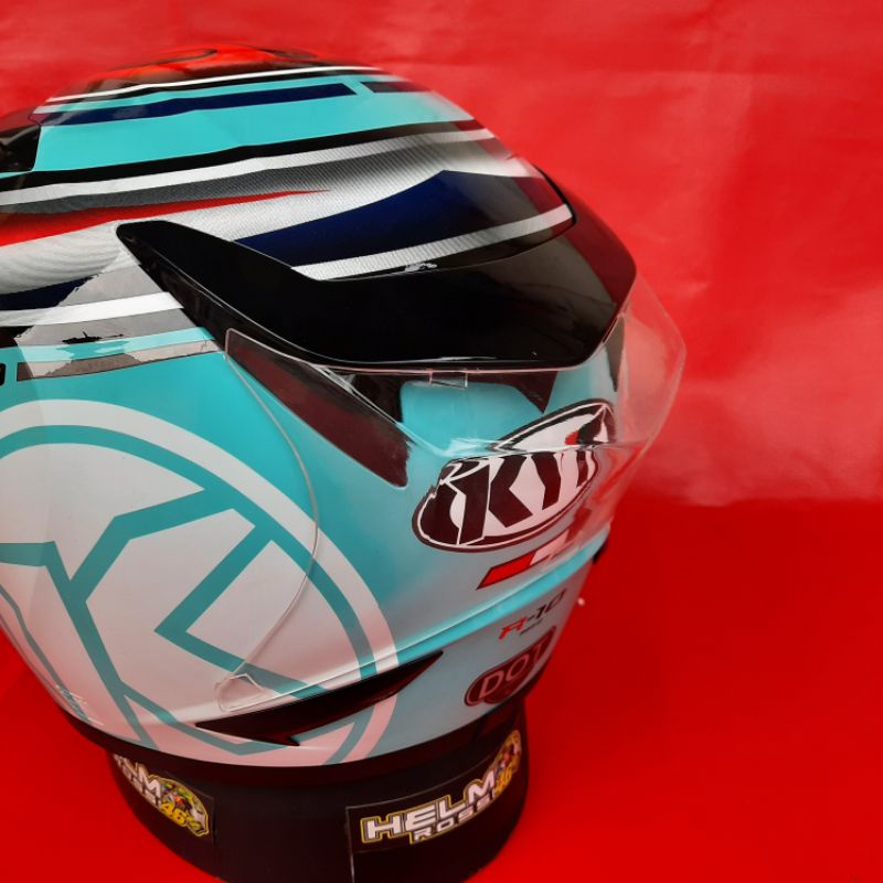 Spoiler Helm KYT R10 R 10 Model 3D Hitam Dan Bening Winglet Variasi Helm KYT