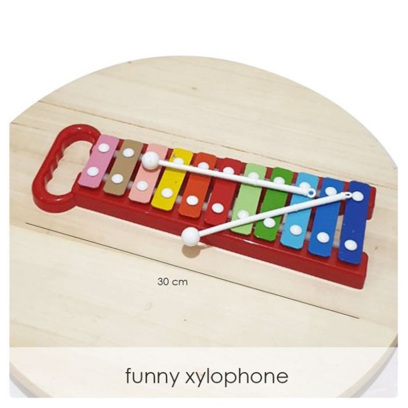 ALAT MUSIK XYLOPHONE KARAKTER ANIMAL BINATANG / MAINAN EDUKASI ANAK XYLOPHONE