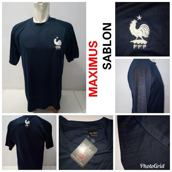 Terbaru Rusia World Cup LOKAL Jersey Baju Prancis Perancis Home Piala Dunia 2018 - Jersy Jersi