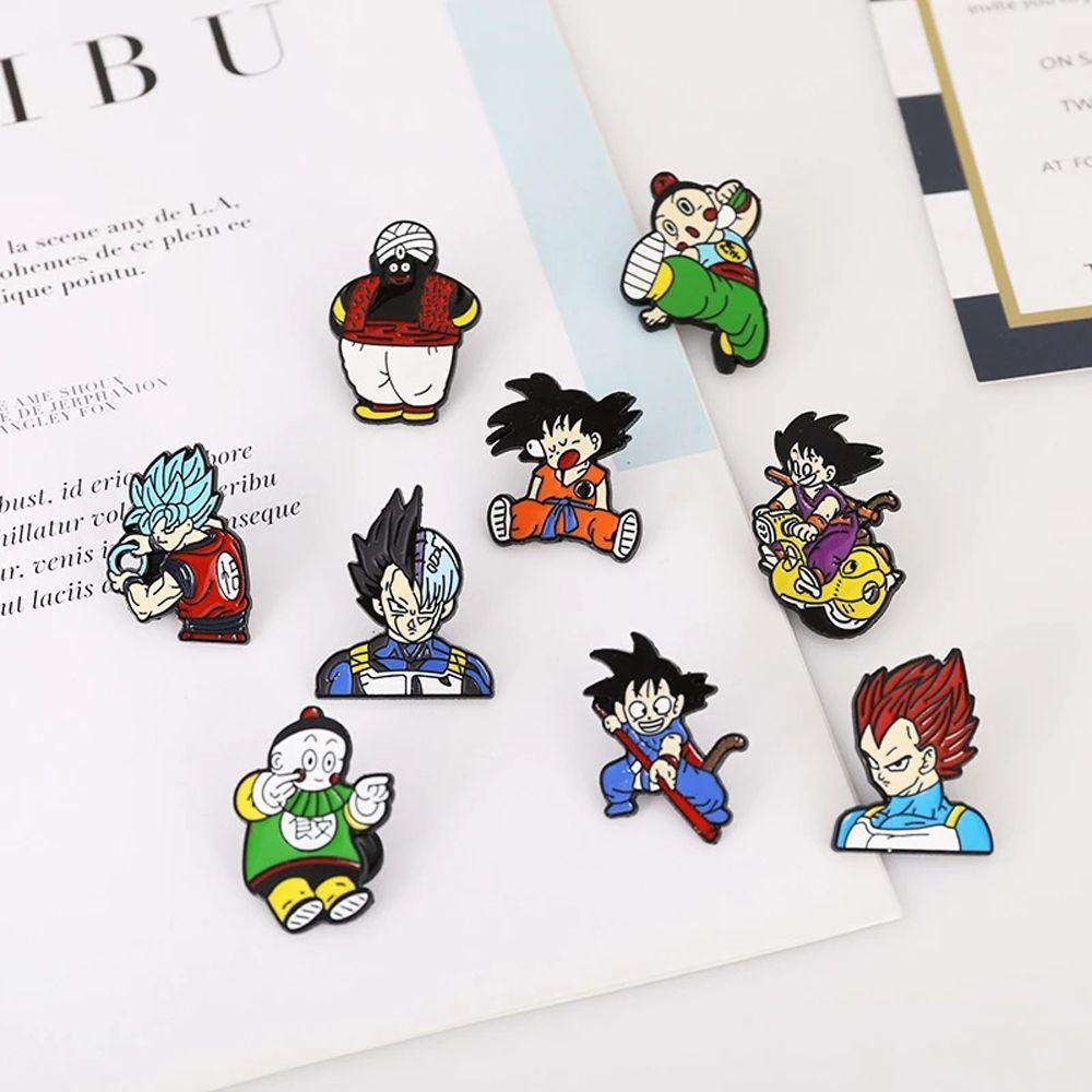 Mxbeauty Dragon Ball Lapel Pin Aksesoris Cosplay Jaket Pin Dekorasi Lencana Lapel Pin Lencana Pin Anime Badge