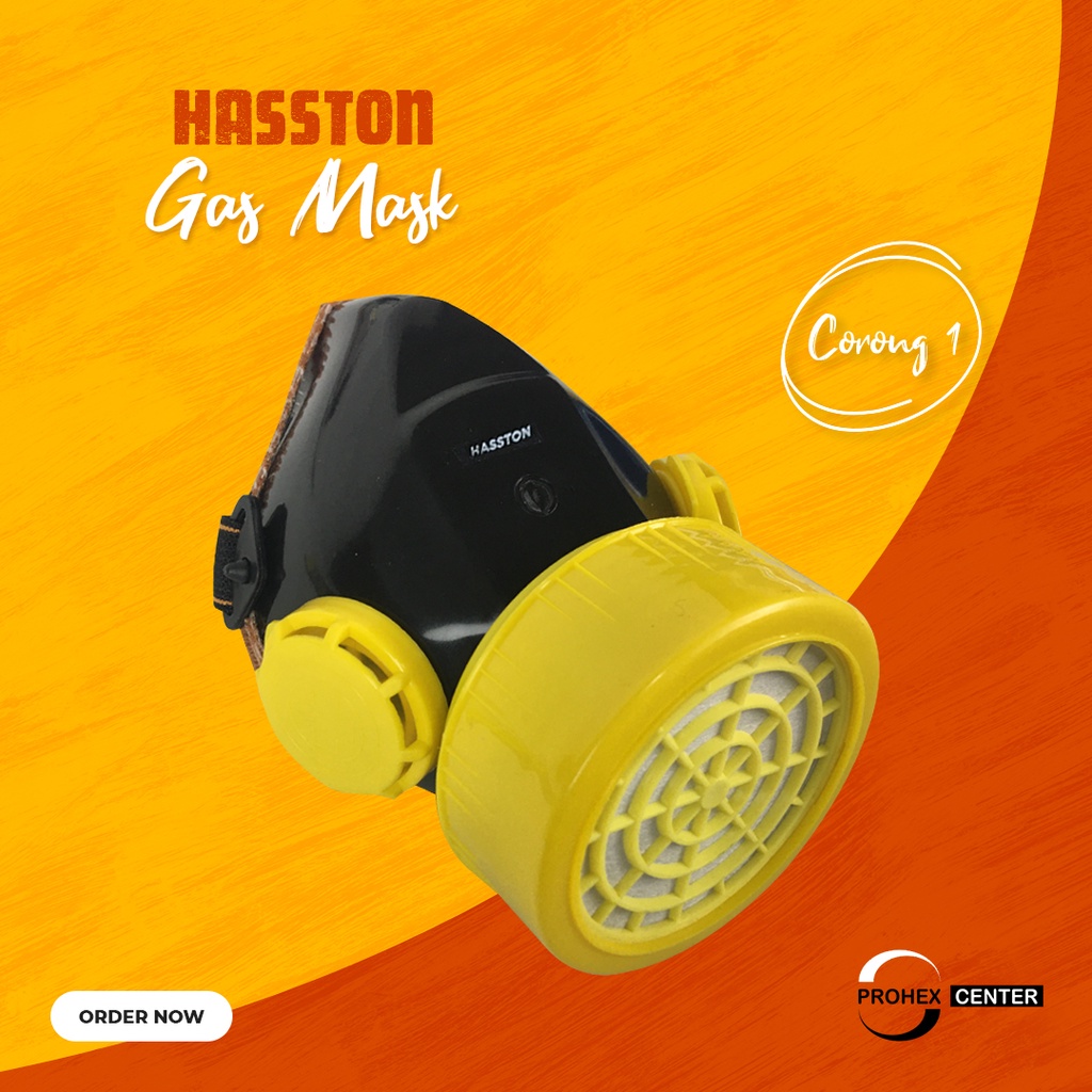 Masker Obat Single HASSTON 2343-001 Tabung Single Chemical Respirator