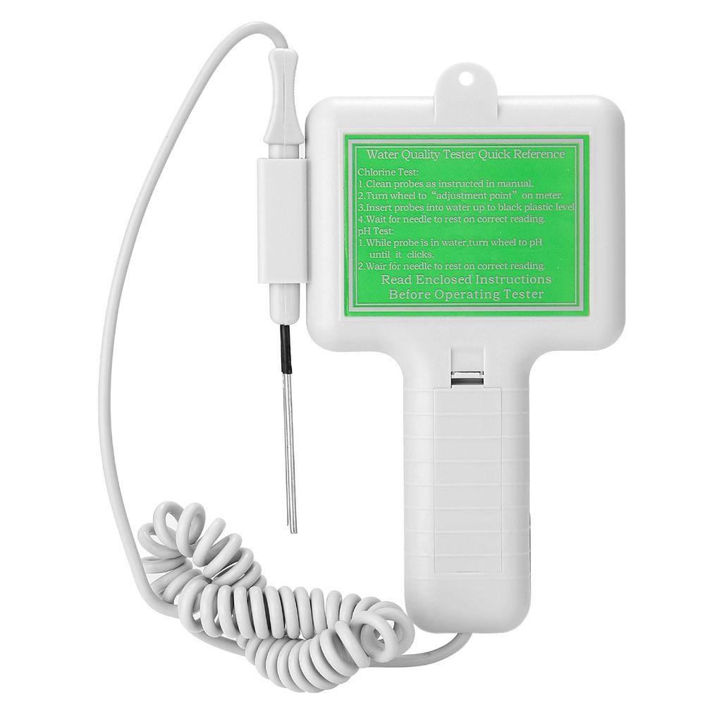 POPULAR Populer PH Chlorine Meter Tester Portable 2in1 Test Pen CL2 Ukur