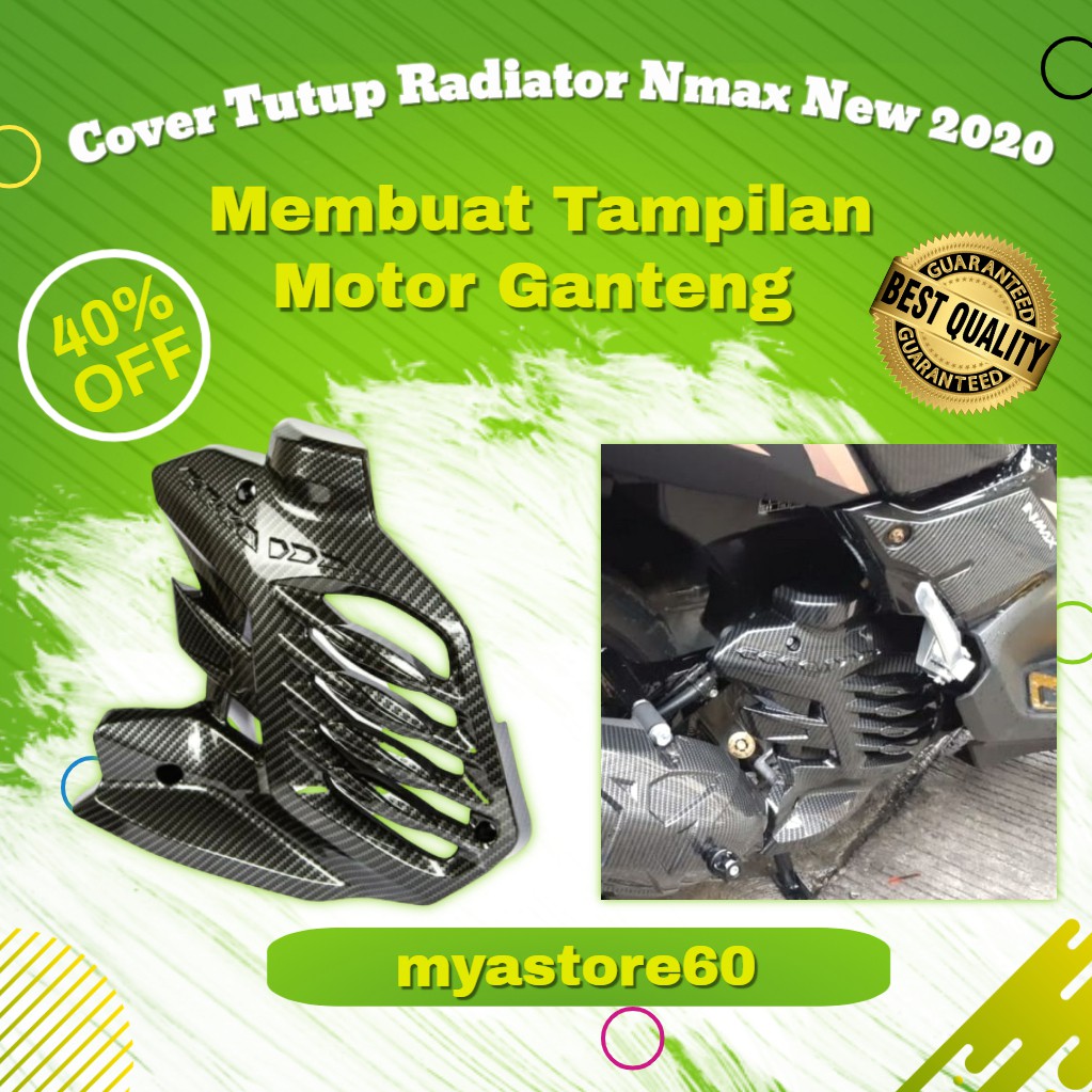 Cover Tutup Radiator Nmax New 2020 Carbon Nemo / Tutup Radiator Nmax Aksesoris Nmax Vaiasi Nmax 2020