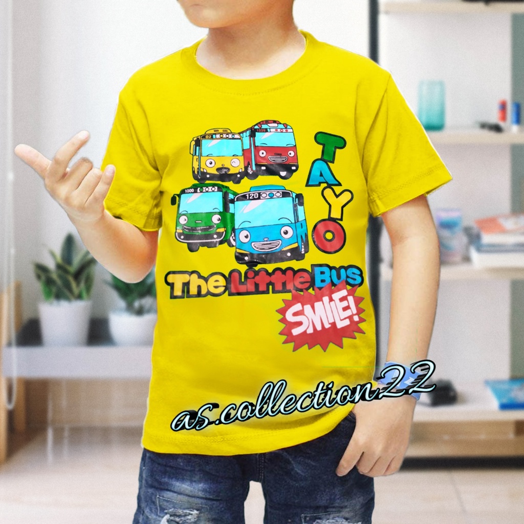 PAKAIAN Baju kaos anak laki usia 1-10 tahun