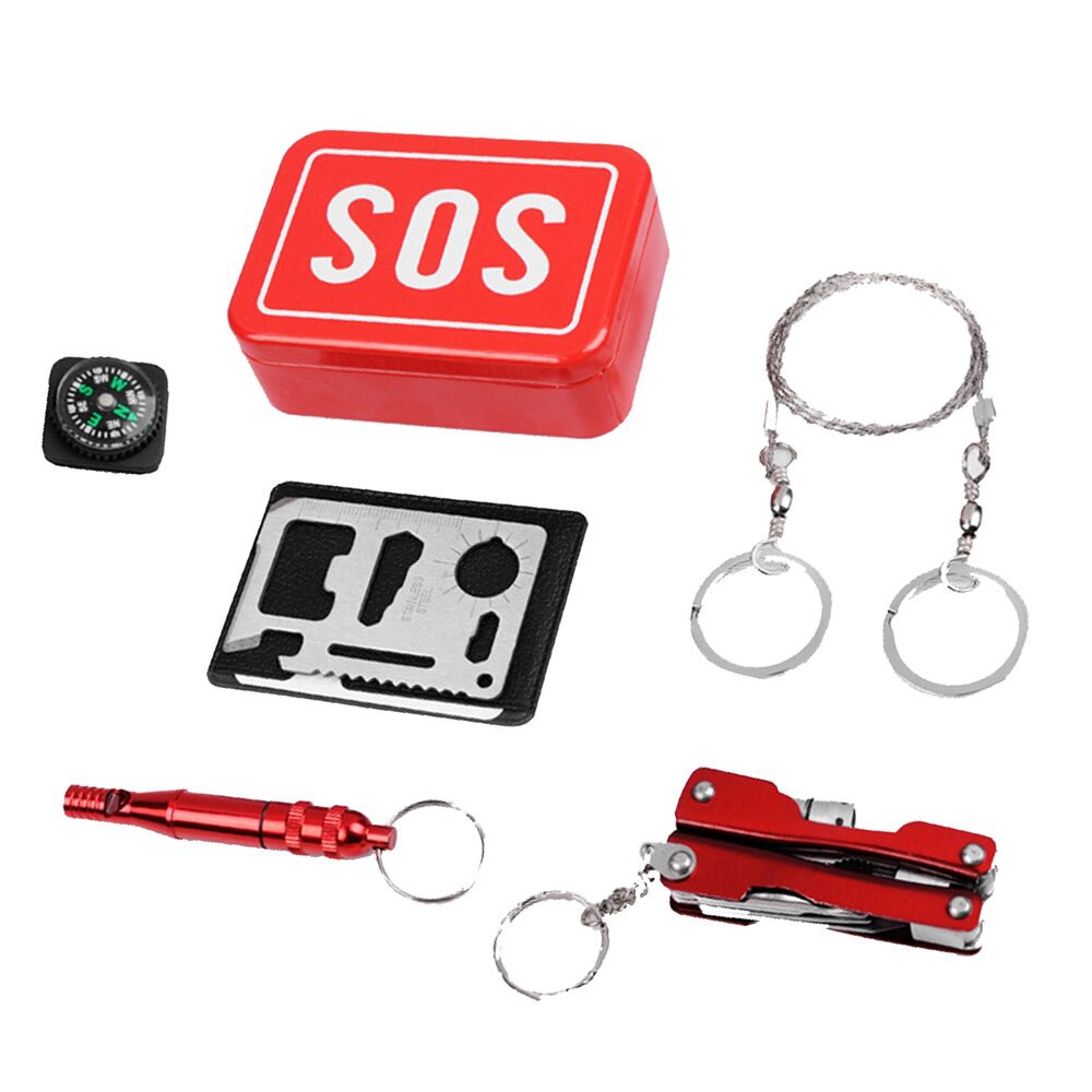 SOS Emergency Survival Kit 1 Set - alat survival - alat survival lengkap
