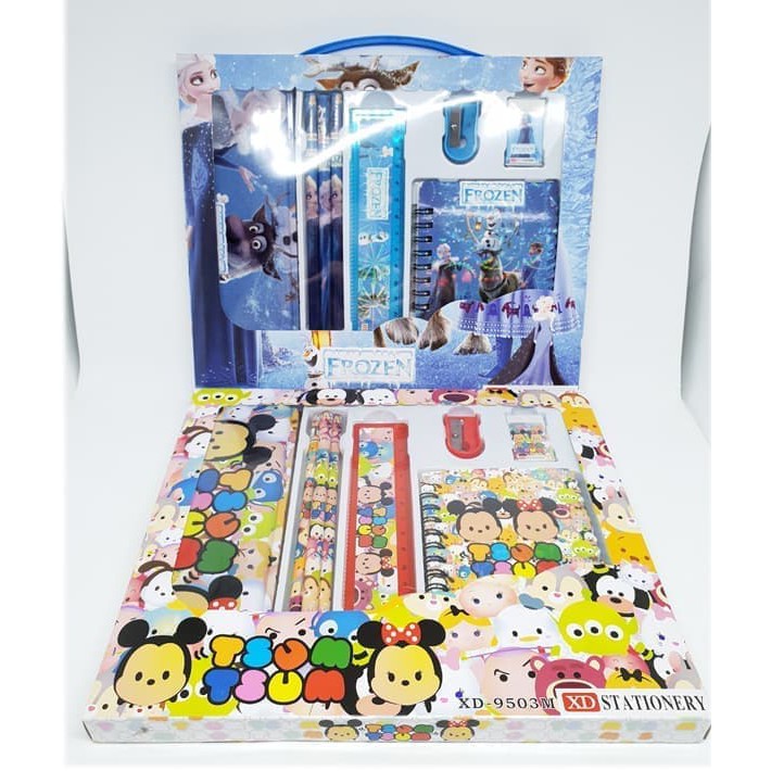 

Set Alat Tulis XD9503 Motif Doraemon / Hellokitty / Frozen / Tsum-tsum- Alat tulis karakter